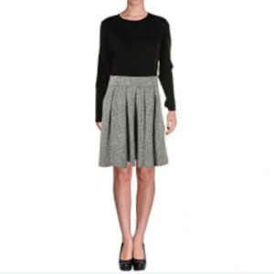 Ralph Lauren Women's Dress Pleated Wear to Work Dress B/W 12